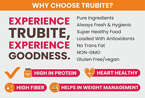 Image of Trubite Chocolate Peanut Butter (Crunchy) 1kg | High in Protein | Goodness of Dark Chocolate | No Cholesterol | Rich in Antioxidant