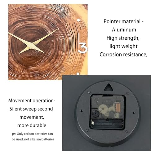 Horloge murale design texture bois pour une décoration authentique