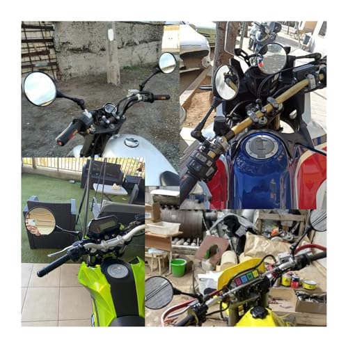 Espejo retrovisor de moto anticaída que soluciona roturas con rosca 10mm 5