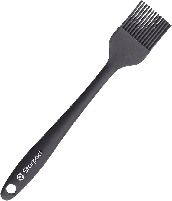 Starpack 'Brush it On' Silicone Basting Brush for Cooking - Grill Basting Brush High Heat Resistant 600°F - Pastry Applicator for Cooking and Baking - Silicone Oil Tool - BBQ Sauce Brushes