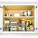 LYNK PROFESSIONAL® Pull Out Spice Rack Organizer for Inside Kitchen Cabinets - 8-1/4 inch Wide - Slide Out Drawer – Chrome Sliding Spice Cabinet Organization Shelf Racks - 1 Tier