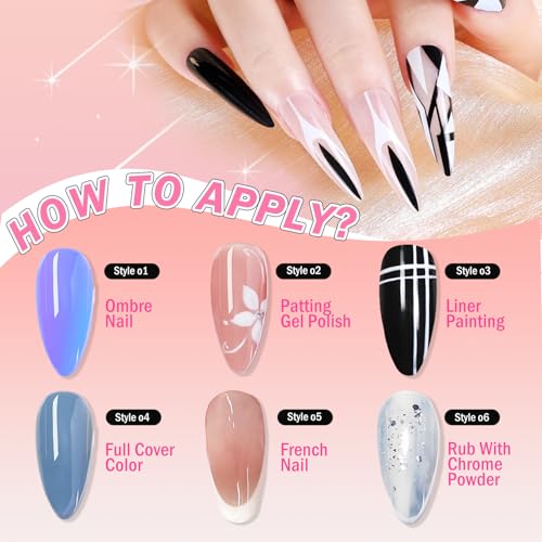 Kit de Gel para Uñas con 57 Colores Ombre y Herramientas miniatura 6