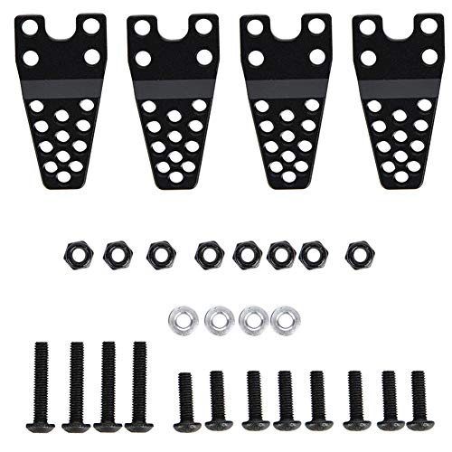 Élévateur de Suspension RC, Kit Levage Inférieur Aluminium Léger et Résistant, Kit Suspension Renforcée 4 Pièces pour SCX10 Télécommande Voiture Tout-Terrain et Loisirs Créatifs