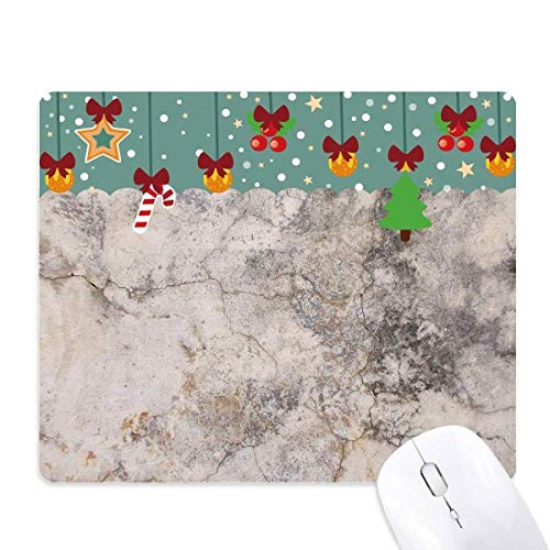 Tapis de souris en caoutchouc noir gris effet mur de pierre craquelée grand format pour pc