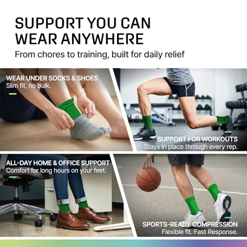 Image of Modvel Foot & Ankle Brace Socks for Sprained Ankle Compression Sleeve - Foot Support for Women & Men - Tendonitis & Arthritis Ankle Brace Sports Running, Torn Ligaments & Women Stabilizing Ankle Wrap