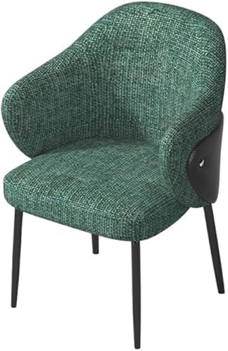 Miniatura 4 de Sillas de comedor, Silla de comedor moderna de mediados de siglo Silla de acento de tela tapizada, Sillas para comedor(naranja)