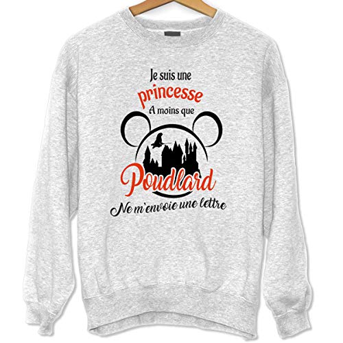 Closset Princesse Poudlard | Sweat Femme Taille Unisexe Collection Humour Fun pour Fans de Magie et de Princesses L