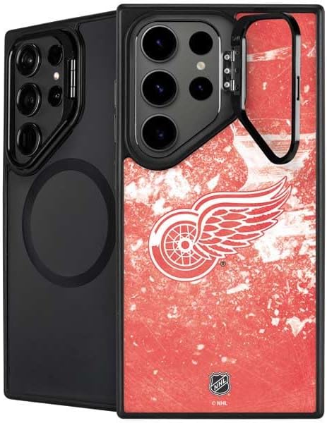 Skinit Kickstand Phone Case Compatible with Galaxy S25 Ultra - Officially Licensed NHL Detroit Red Wings Home Jersey Design