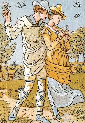 Affiche Walter Crane impression sur toile déco salon moderne grand format 60x90cm