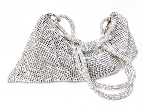 Image of Rhinestone Hobo Bag for Women Rhinestone Purses Sparkly Evening Handbag Shiny Diamond Purse for Wedding Parties 2026 | Rhinestone