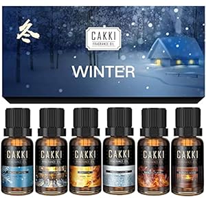 Winter Essential Oils Set – 6 Scents for Diffusers, Candles, Soaps, Gifts