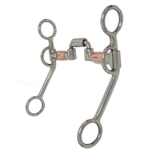 AJ Tack Argentine Hinged Port Correction Bit with Copper Rollers