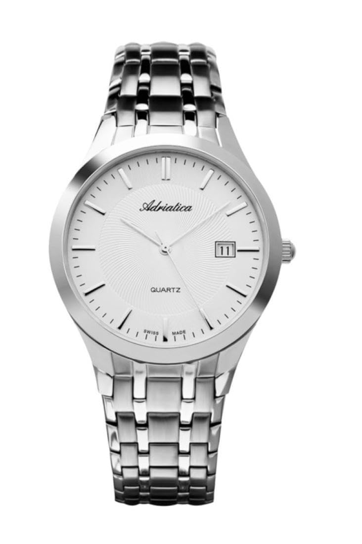 Zegarek męski ADRIATICA model A1236.5113Q w kolorze srebrnym na stalowej bransolecie