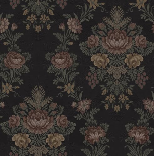 NextWall Hasset Tapestry Floral Peel and Stick Wallpaper (Wrought Iron)
