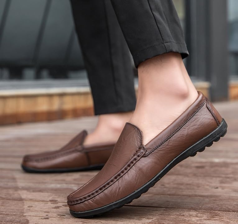 Men's-Step Loafers Shoes Soft-Soled Rubber Shoes Versatile Comfortable Breathable Outdoor Running Shoes for Men4