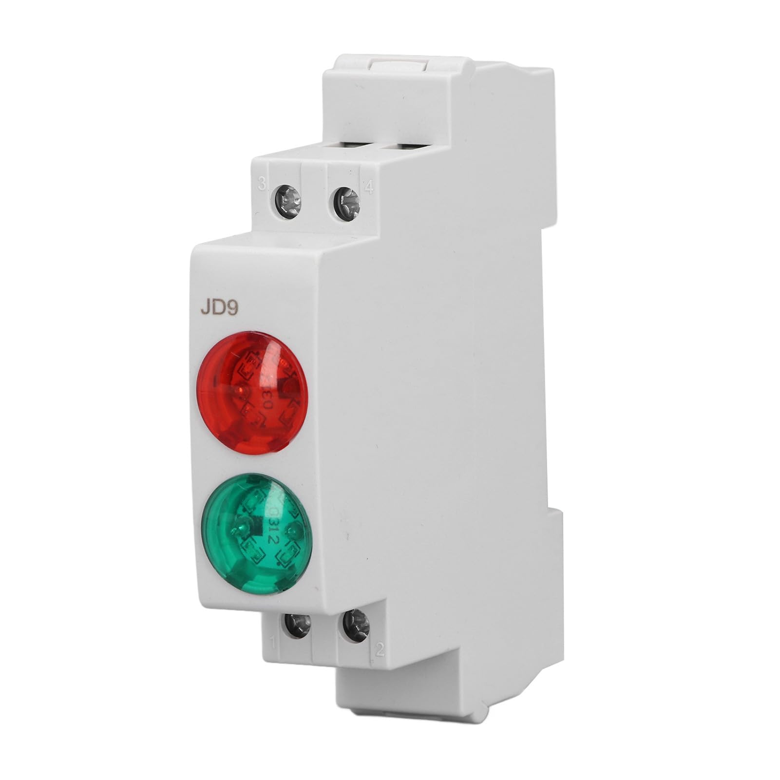 Lampada Segnale LED Bicolore Rosso Verde per Guida DIN Illuminazione Quadro Elettrico Controllo CNC