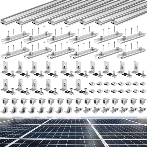 Amazon.com: Tandefio Solar Panel Mounting Kit for 8-10 Solar Panels ...