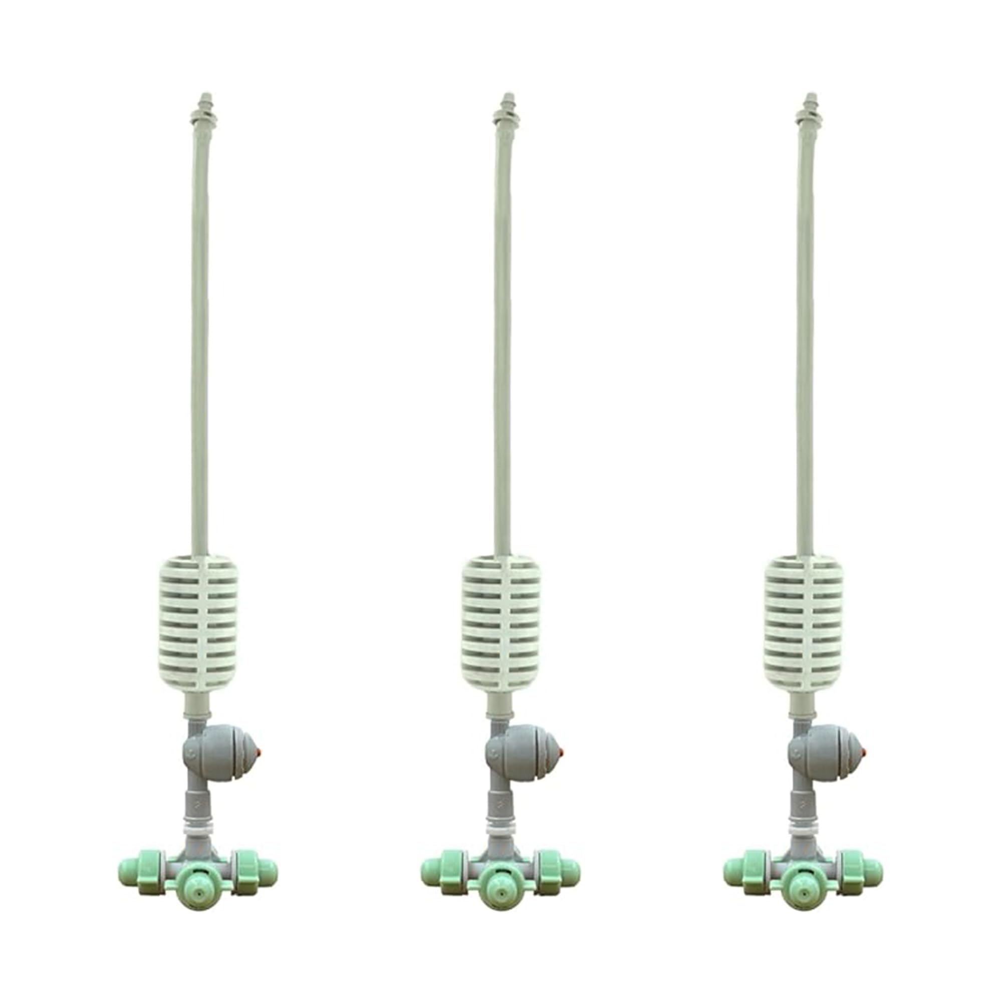 skyblue (3pcs) Irrigation 4 Way Fogger with Anti-drip Check Valve, for garden, greenhouses, Poultry Farm - Set of 3-image-0