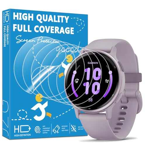 6 Pack for Garmin Vivoactive 5/6 42mm Flexible Screen Protector Soft Film HD Clear Bubble Free Anti Scratch