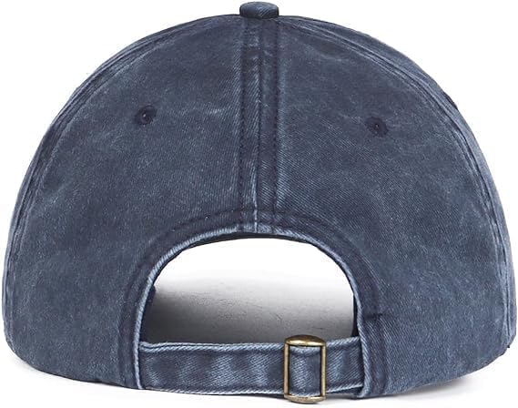 Image of kill off Plain Denim Cap Unisex Baseball Cap 100% Cotton Fits Men Women Washed Denim Adjustable Cap