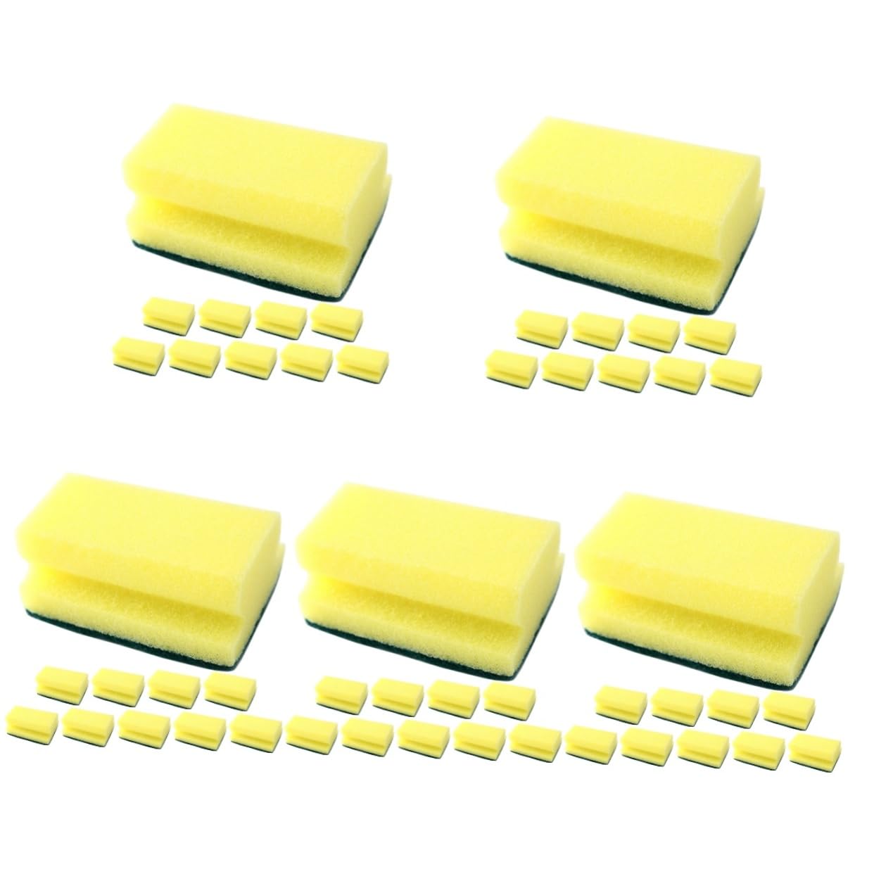 50piezas Esponjas De Limpieza Multifuncionales Antideslizantes para Fregar Utensilios De Cocina Vajilla y Fregaderos Reutilizables y Eficaces La Eliminación De Grasas