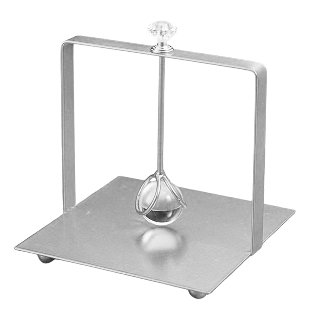 CTRLZS Elegant Golden Iron Square Napkin Holder with Clear Accent, Freestanding Tissue Organizer for Bathroom-1pc B