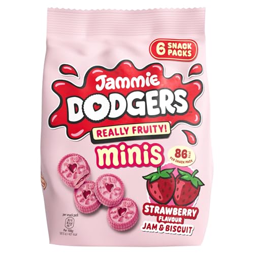Jammie Dodgers Minis Strawberry Flavour Jam & Biscuit 6 x 20g