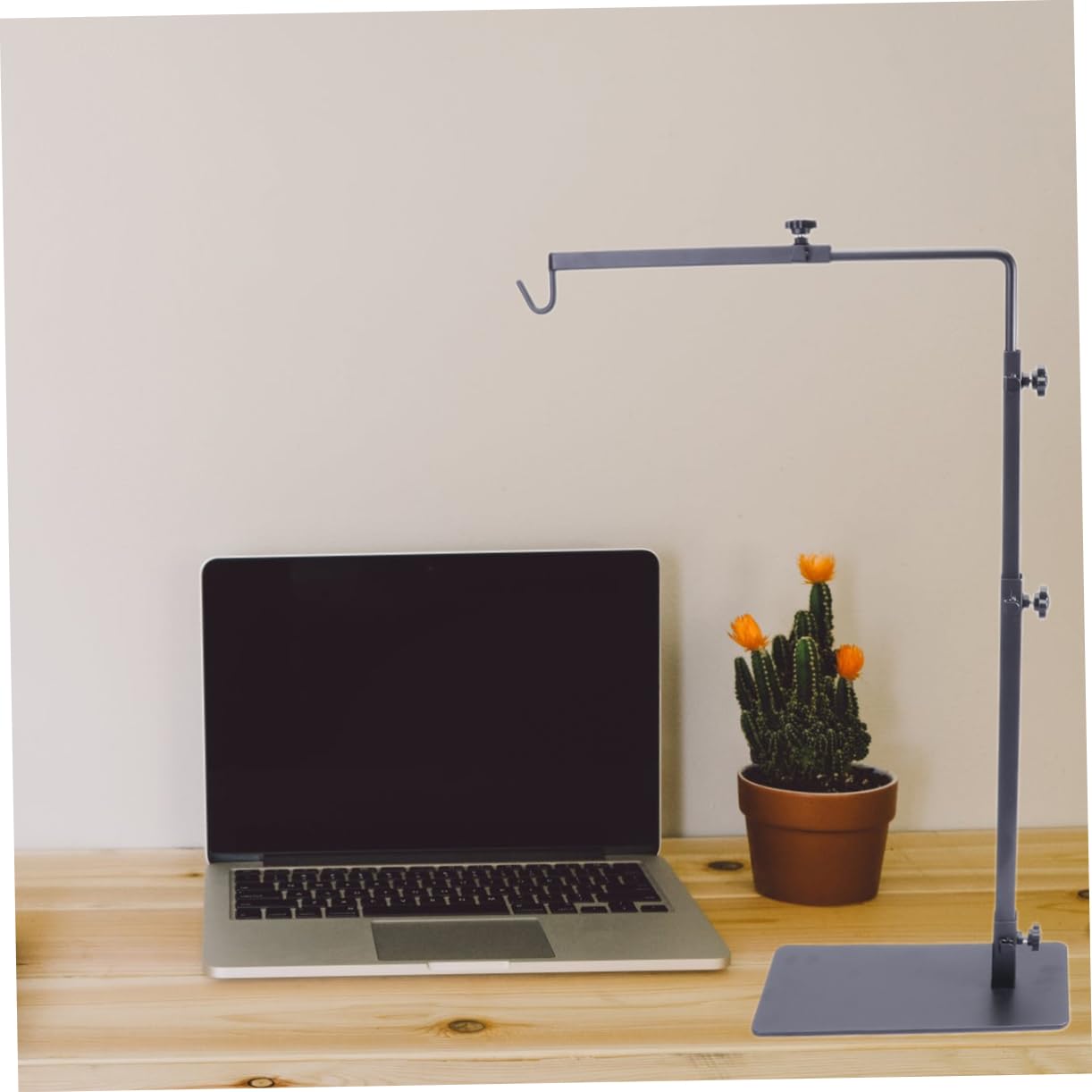 YARNOW Supporto Lampada Riscaldante per Tartarughe da Basking Nero | Ferro, per Terrario e Acquario, Altezza, Supporto per Serpenti e Testuggini