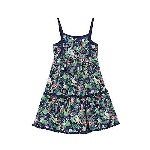 Image of miniklub Baby Sleeveless Knitted Cotton Navy Color Dress (12-18M)