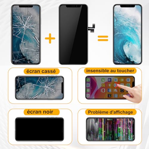 Écran pour iPhone 12 Mini OLED Full HD tactile digitizer assemblé avec outils - 5