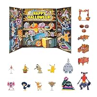 Pokemon Halloween Calendar 2025 - Calendar with 11 Battle Figures with Special Finish and Five Chip Board Accessories