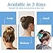 TsMADDTs Donut Hair Bun Maker, 3 pcs Dark Brown Ring Style Bun Maker with 20 pcs U Shaped Hair Pins for Women Dance