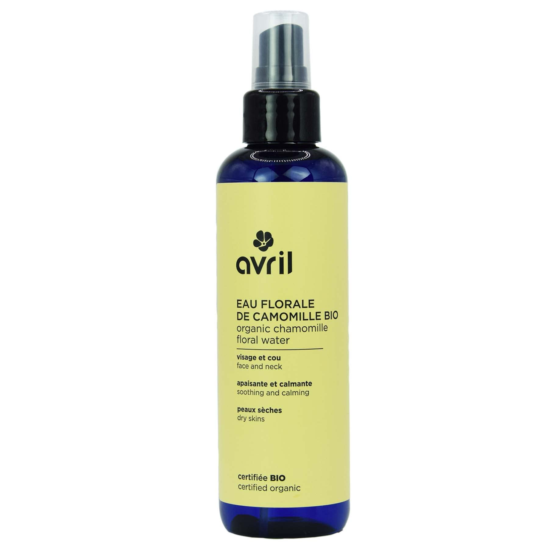 Avril - Eau Florale de Camomille Bio - Visage et Cou - 100% d'Origine Naturelle - Produit Vegan, Certifié Bio Cosmos Organic - Fabriqué en France - 200ml