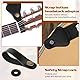 Lusofie Gitarrengurt Geflochtene Verstellbare Gitarrenpickel Bassgitarrengurt mit Gitarrengurtschloss Guitar Strap für Bass E Gitarre Akustikgitarre Baumwolle und Leinen Gitarren Gurt