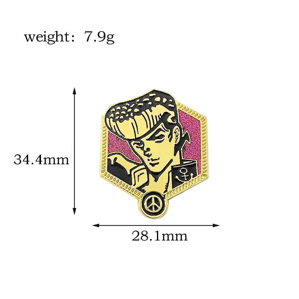 Amazon.co.jp: ジョジョの奇妙な冒険 ブローチ グッズ 金属製 ジョジョ
