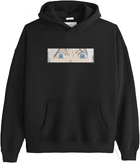 تي شيرت بغطاء للراس بتصميم انيمي ياباني جوجوتسو جوجو يوجي ميغومي توج مطرز - انمي جوجتسو كايزن تصميم بالخيوط على الهودي او توتي باج تيشيرت 40