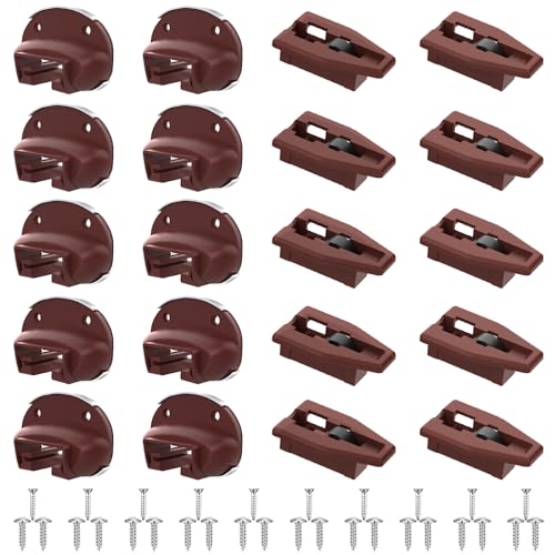 Upgrade Drawer Slides for kenlin Rite-Trak II Replacement 10 Sets of Improved 168 Track Guides with Metal Back Universal Drawer Guide for Dresser Nightstand Drawers from Most Furniturers