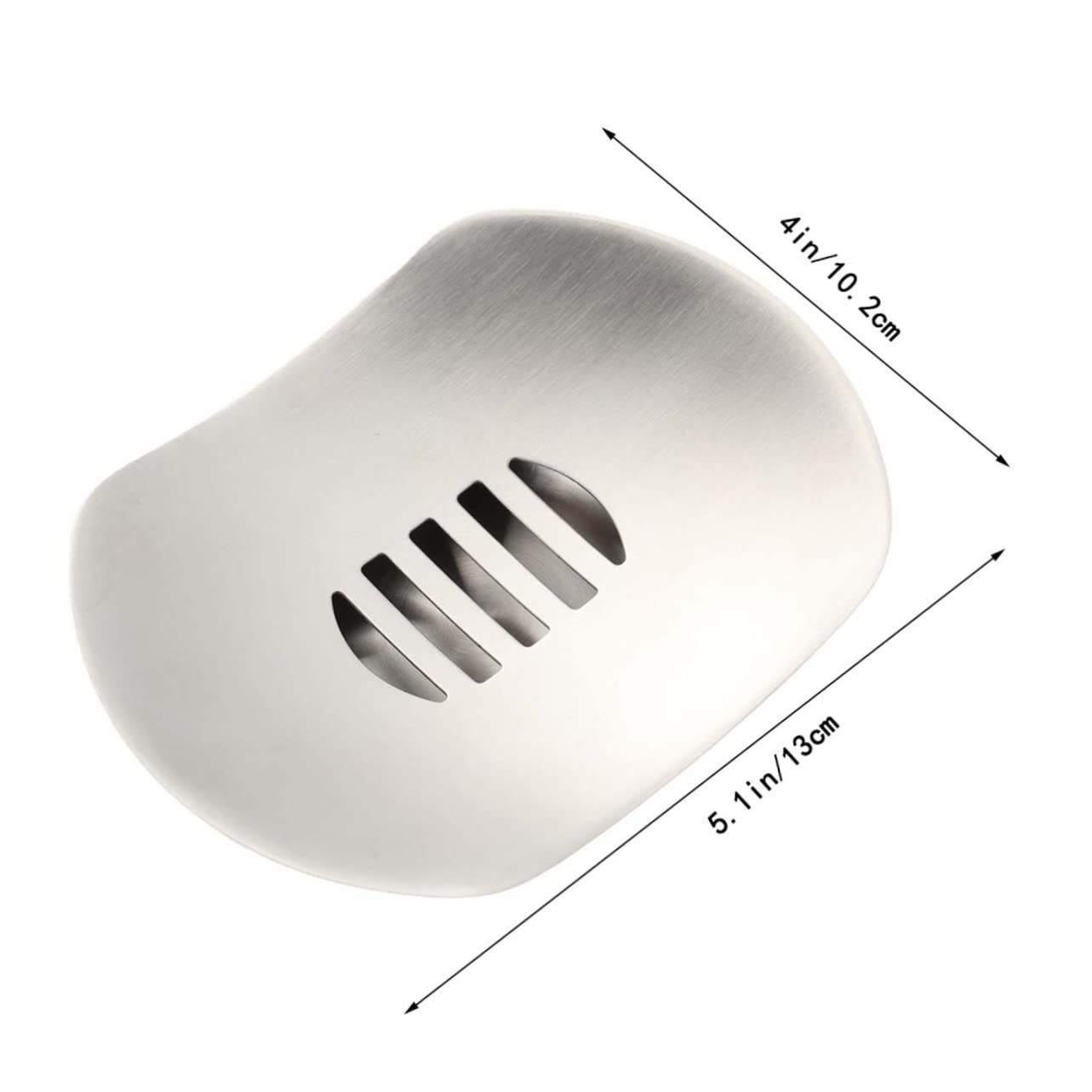 Ciieeo Jabonera con Forma De Platillo Volador 3 Unidades Autodrenante De Acero Inoxidable Esmerilado De Doble Capa para Cocina Y Baño.