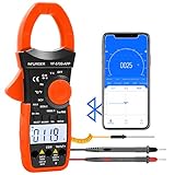 INFURIDER Digital AC/DC Volt Amp Clamp Meter,Wireless Bluetooth Auto Ranging 1000A Ammeter Clamp Multimeter for Voltage,Current,Ohm,Cap,Temperature Tester