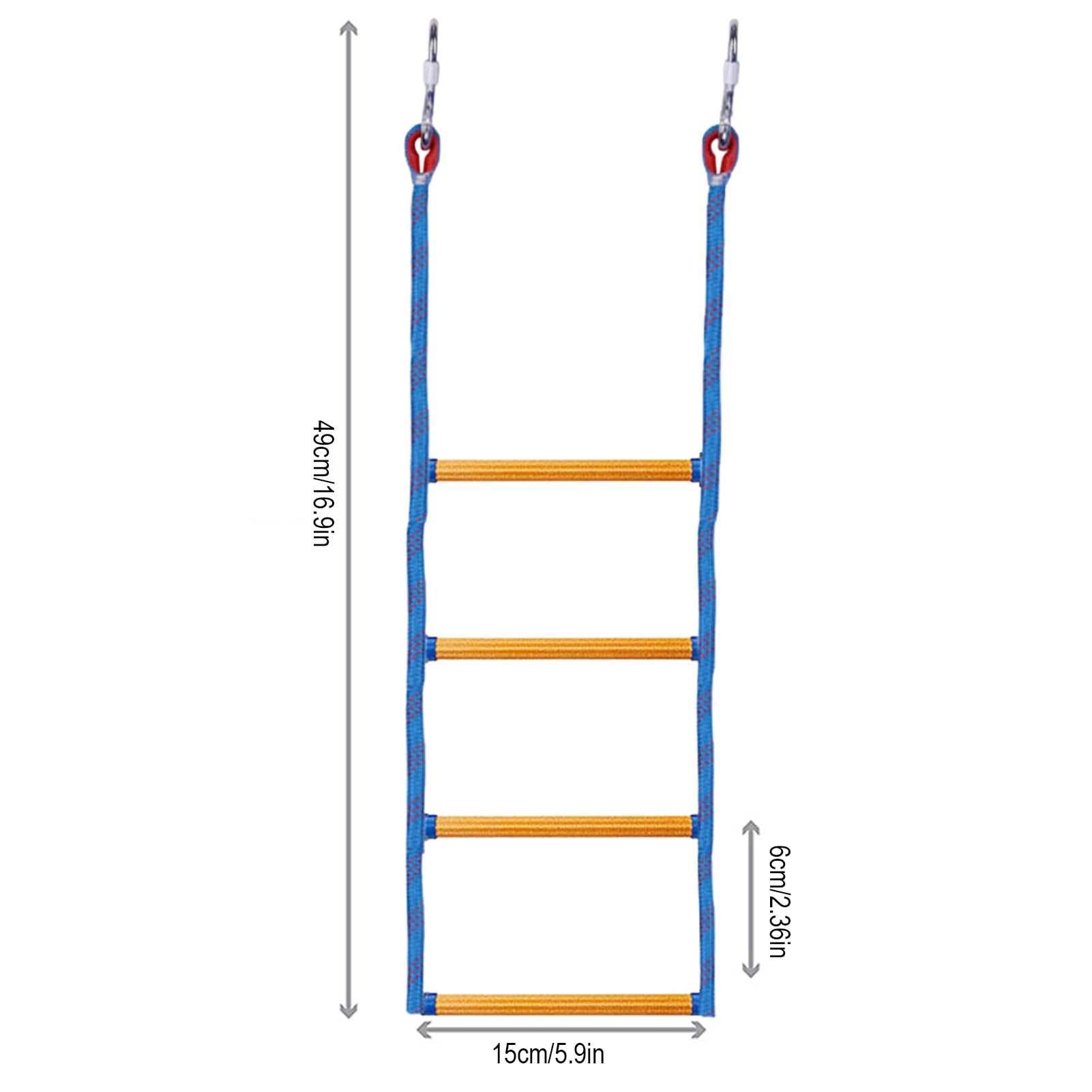 Scala Di Corda Per Barca 4 Gradini - Pieghevole, Portata 200 Kg - Foto 11