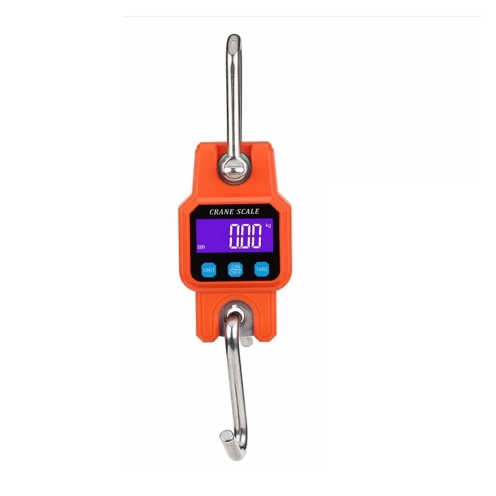 Wisząca waga dźwigowa 300kg/50g Mikro Waga Dźwigowa Akumulatorowa Waga Z Hakiem Do Zawieszania Bluetooth Cyfrowa USB Stal Nierdzewna Heavy Duty Waga(Orange)