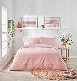 Fusion - Bethan - Parure Housse de Couette - lit Simple Rose