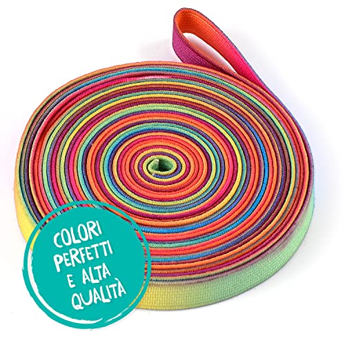 Kleintober I Premium Gomma Elastica Per Bambini, Gomma Per Saltare I Twister I Giocattoli Per Interni Ed Esterni I Nastro Arcobaleno I Con Istruzioni Per Giocare - 4