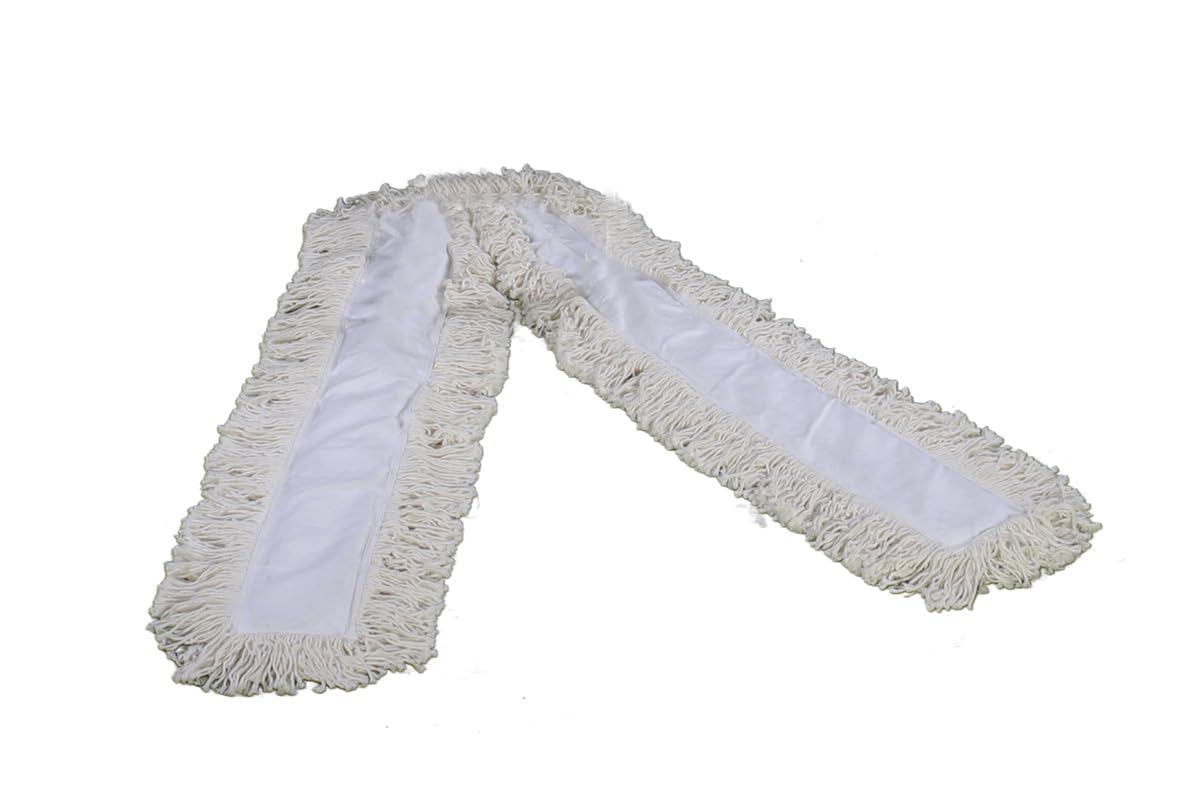 2X Housse de Rechange pour Balai à Ciseaux 1 m - Serpillière | Chiffon en coton robuste pour balai lave-sol industriel, 1,90 m de surface d essuyage, idéal pour grandes surfaces