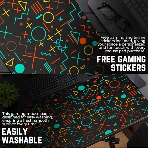 Image of XXL Size Anime & Gaming Mouse Pad [Rubber Base] | Mouse Pad (31 x 12 Inches) 3mm Desk Mat (Gaming Design) HD Printed Desk Mat