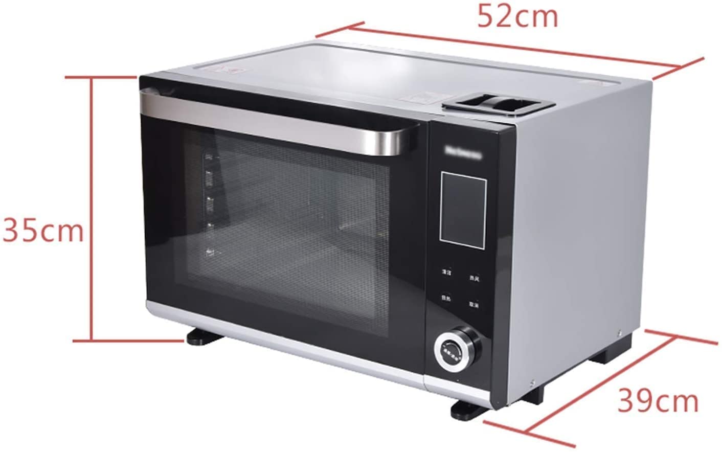 Oven Solo Forno A Microonde in Silver Tact Fornello Alogeno A Convezione Premium Forno Forno Elettrico Singolo Incorporato - Acciaio Inossidabile Ideale per Arrostire, Cuocere Utile
