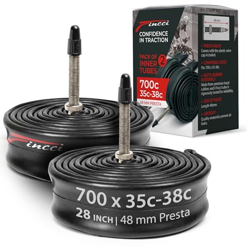 Fincci Rennrad Schlauch 700c x 32c 35c 38c - Paar Fahrradschlauch 28 Zoll...