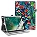 Produktbild Fintie Hülle für iPad 9.7 Zoll 2018 2017 / iPad Air 2 / iPad Air - [Eckenschutz] Multi-Winkel Betrachtung Folio Stand Schutzhülle Case mit Dokumentschlitze, Auto Sleep/Wake, Dschungelnacht