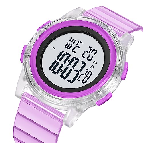 Gosasa Creative Transparent Unisex Watch Multi-Function Sport Watch Digital Outdoor Rubber Strap Backlight Digital Wristwatch Waterproof Alarm for Men Women2