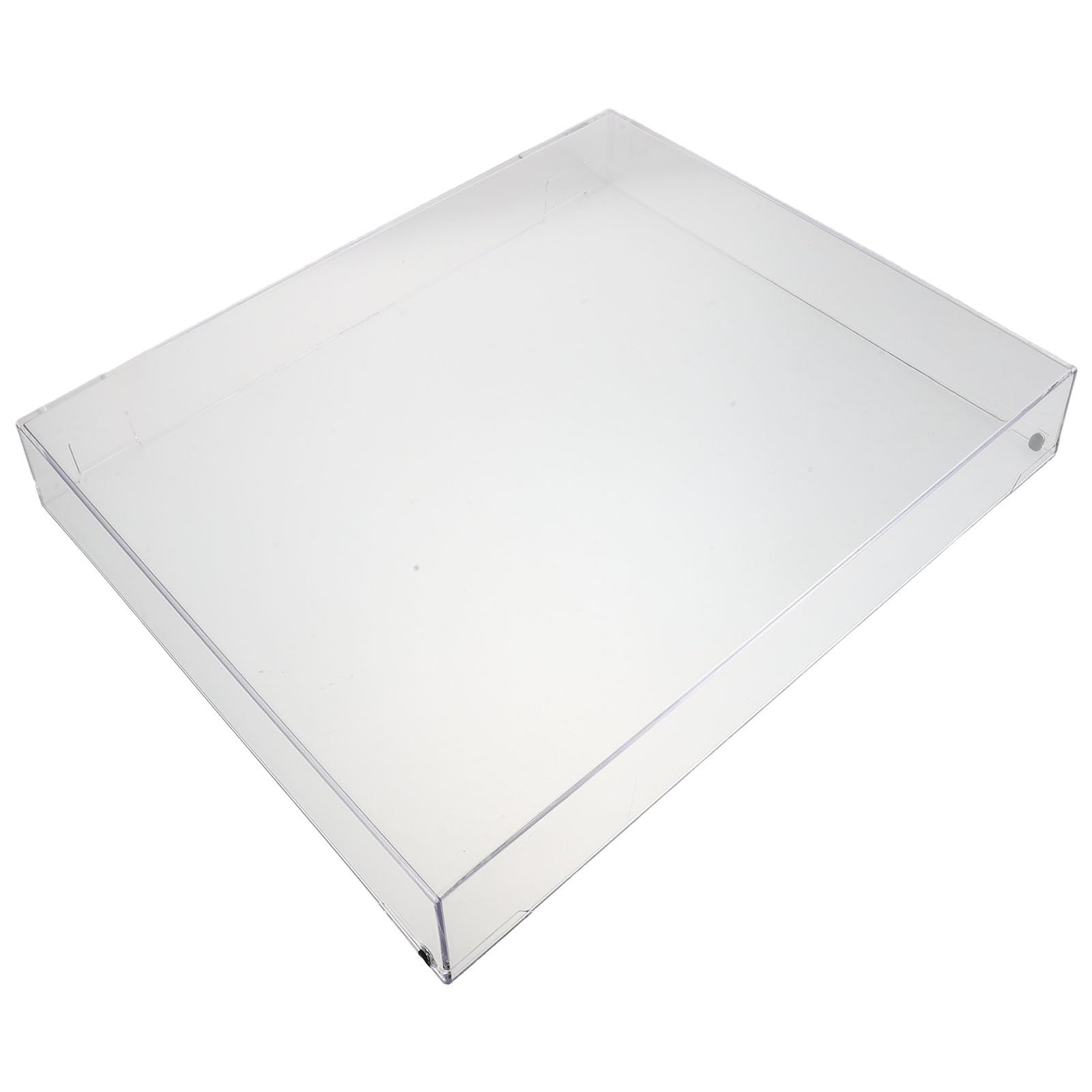 Mipcase Copertura protettiva trasparente in acrilico per giradischi - Protezione dust per apparecchi audio domestici con dimensioni 16,2x13,2x2,4 pollici